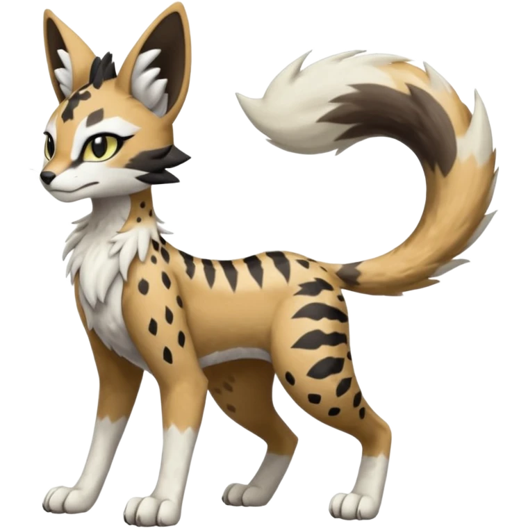 Meloetta-Trico-Silvally-Nargacuga-Sergal-Serval-Fakémon-creature-hybrid emoji