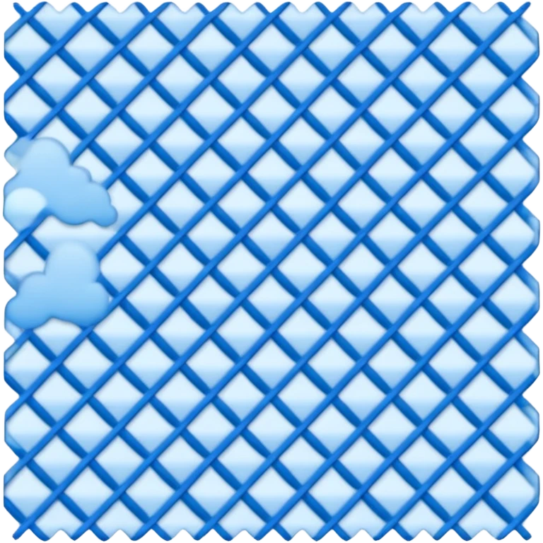 Cloudy blue check  emoji