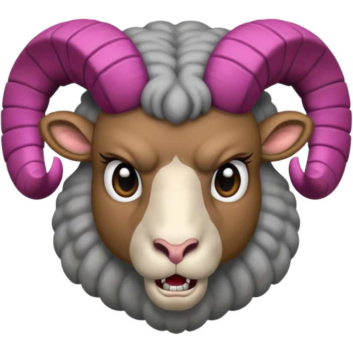 🐏 with mad face emoji