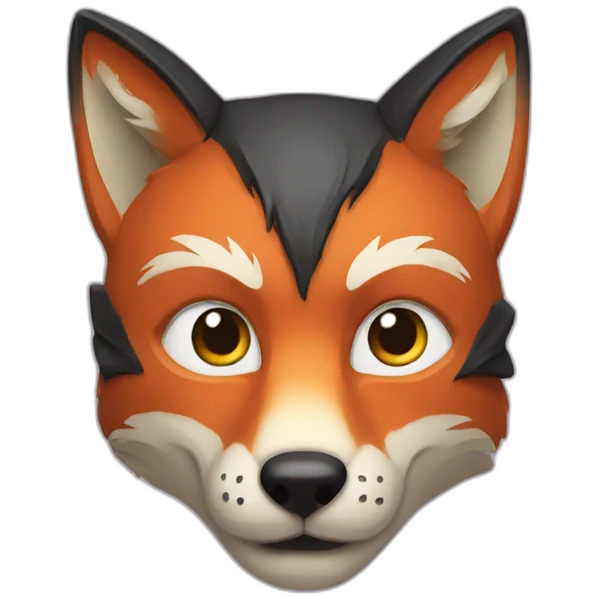 Mask fox emoji