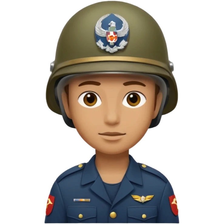 soldier with helmet  emoji