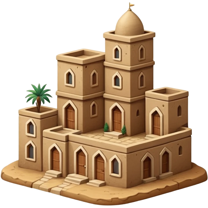 little city and small home, Iraqi-style emoji