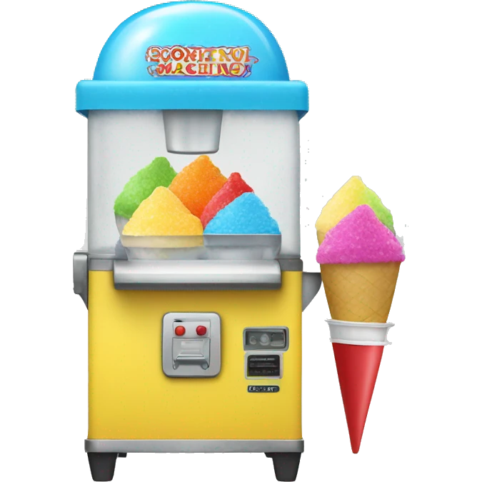 Snow cone machine emoji