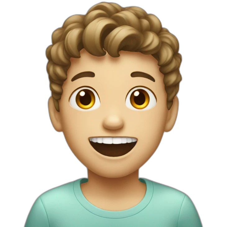 kid with two tooth emoji