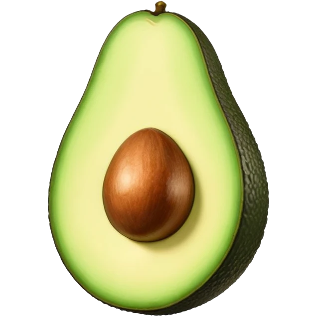 whole uncut avocado exterior skin emoji