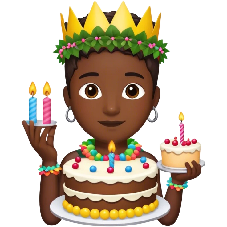 Hula birthday emoji