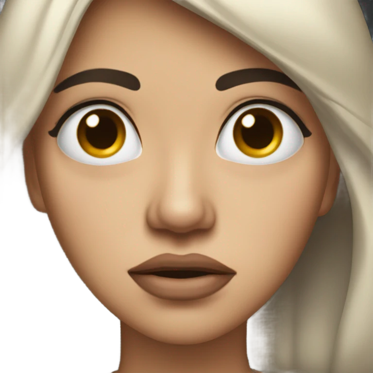 Woman fake crying emoji