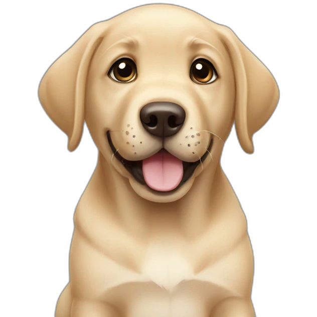 labrador puppy begging emoji
