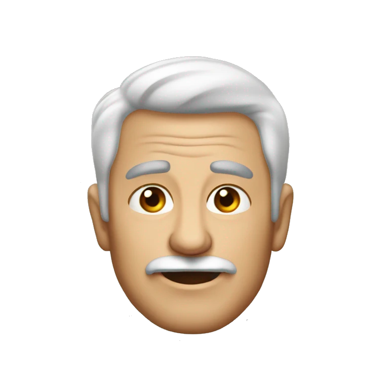 hombre de 70 años calvo y g emoji