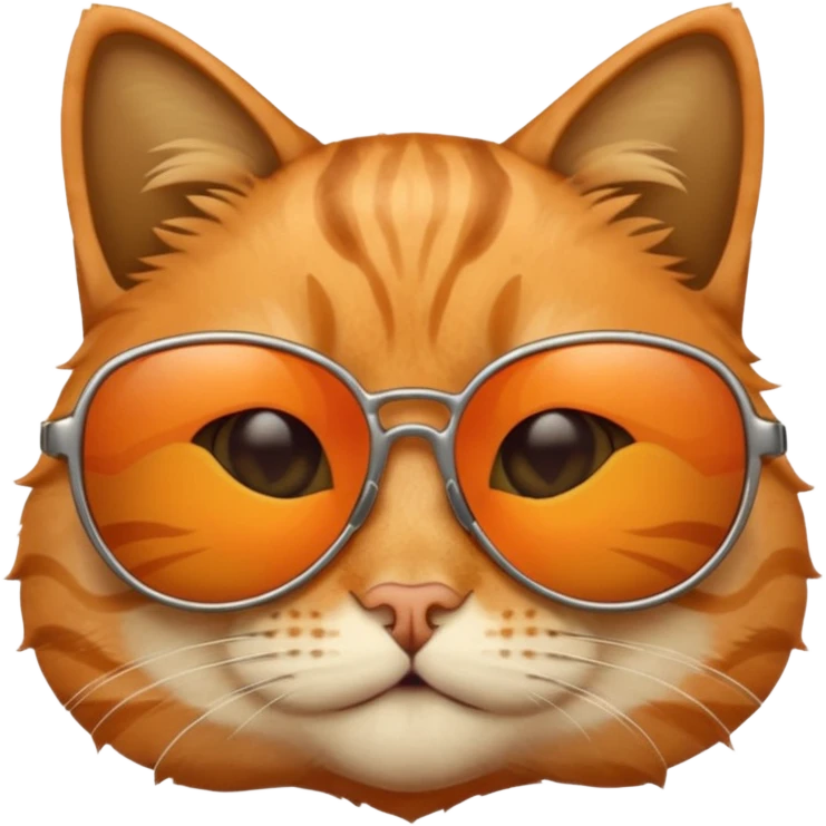 Cat wearing sunglasses emoji