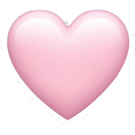 Light pink heart emoji