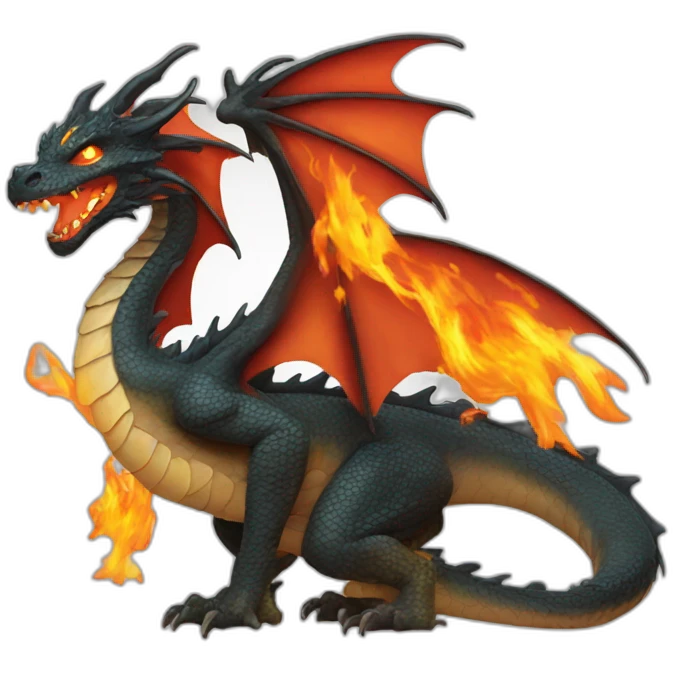 Dragon fire emoji