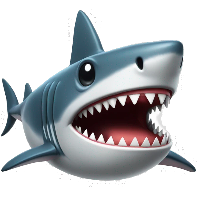 shark using thoothpick emoji
