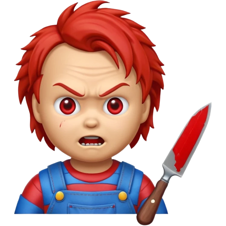 Un emojin de chuky überraschter Blick emoji