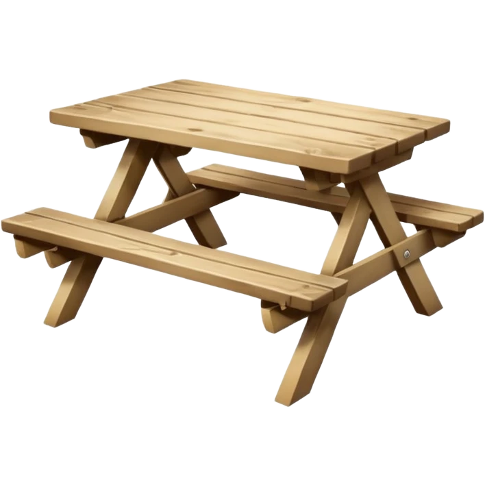 Pine picnic table emoji