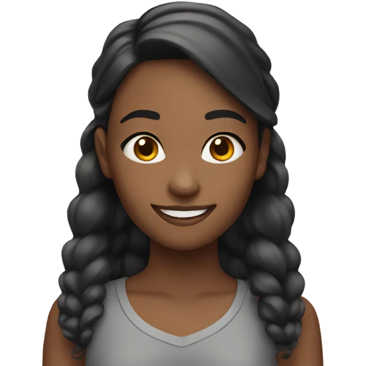 Girls with smiles and style emoji