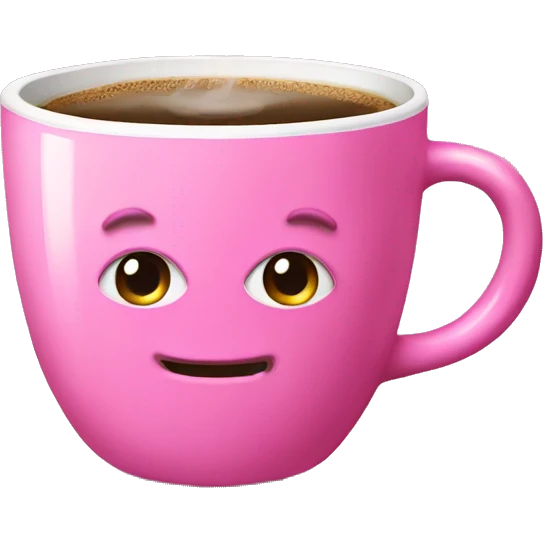 pink coffee emoji