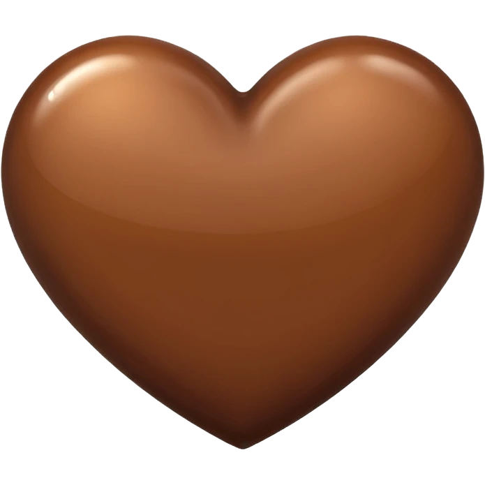 coração marrom emoji