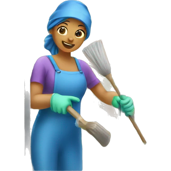 Women cleaning windows emoji