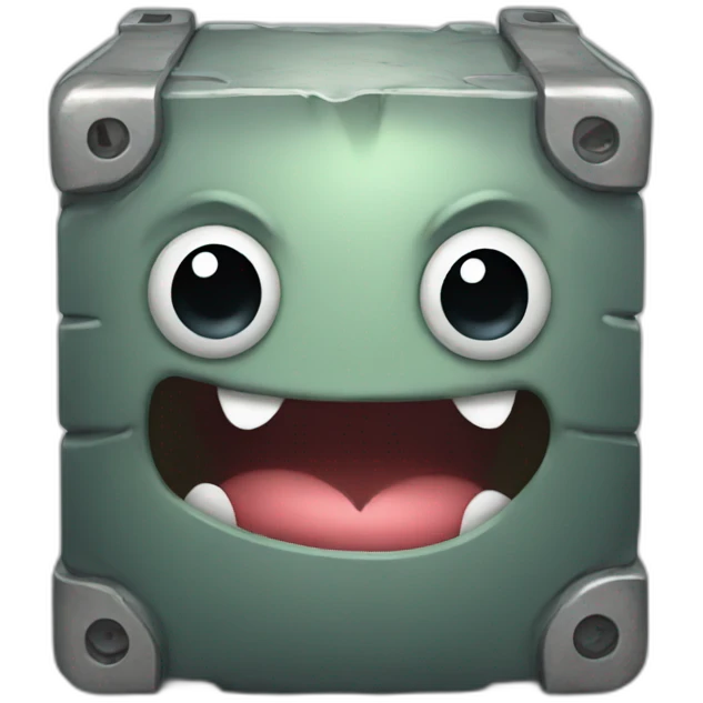 cute storage monster emoji