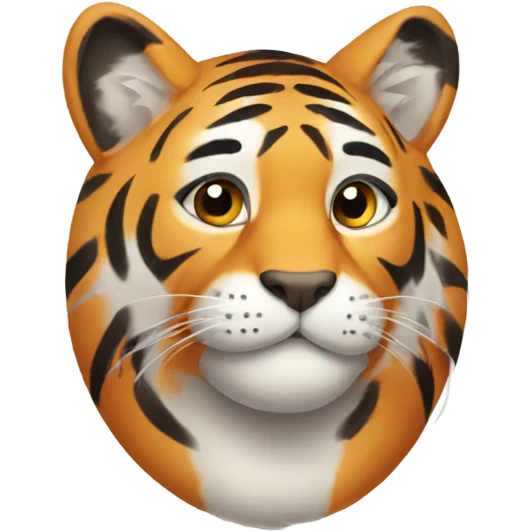 Purring tiger emoji