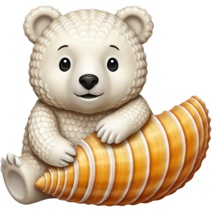 A seashell Bear 🐻🐚 emoji