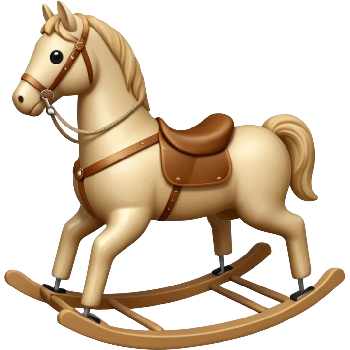 beige Rocking Horse emoji