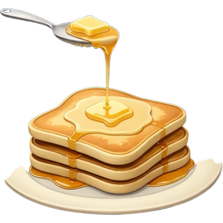 a pancake on toast in the space emoji