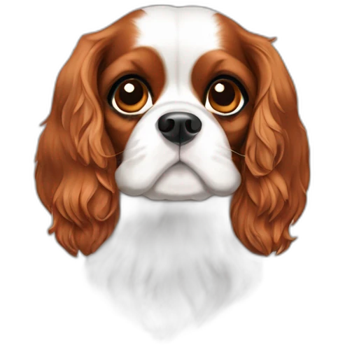 Cavalier King Charles tricolor emoji