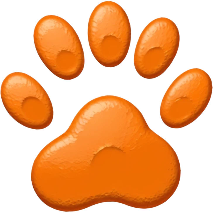a light orange pawprint emoji