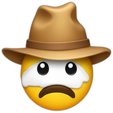 mountain with a hat emoji