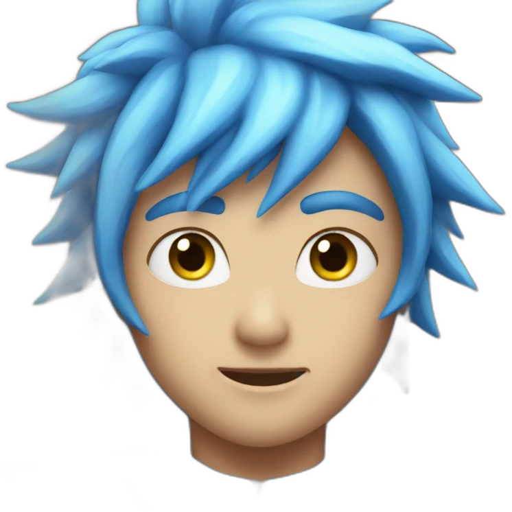 Blue lightning emoji