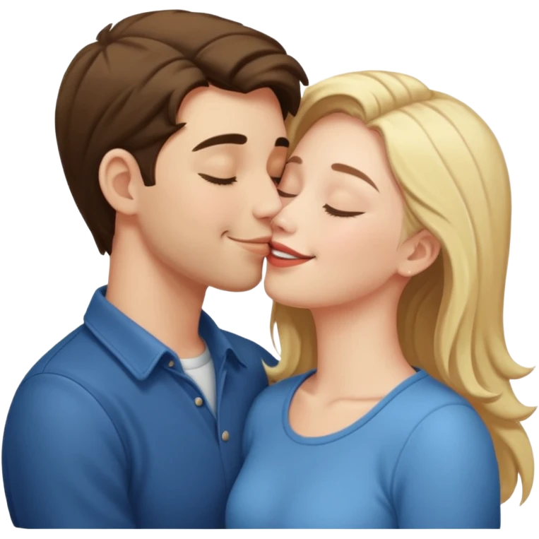 couple kissing emoji
