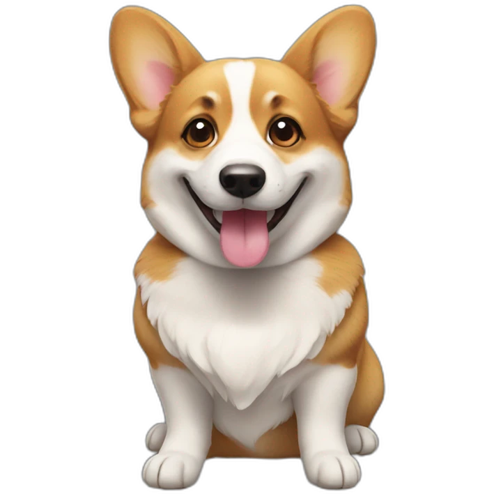 Corgi smiled emoji