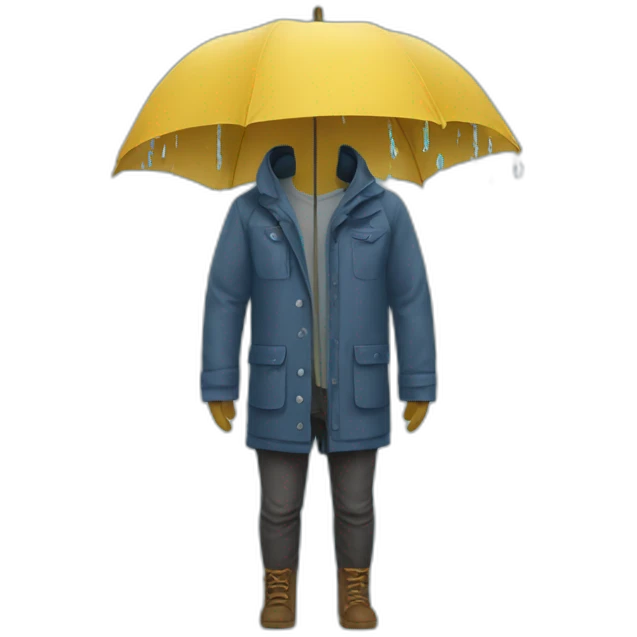 clothes rain emoji