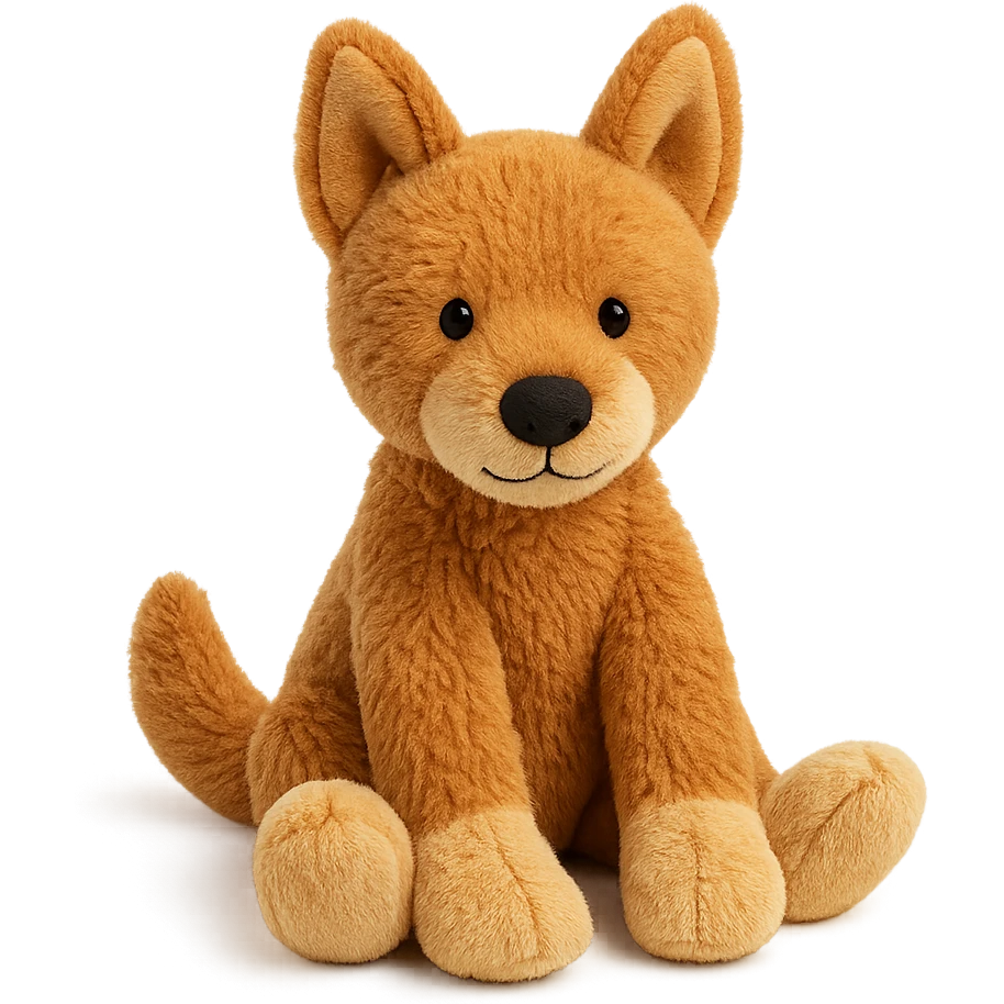 jellycat stuffed plush australian dingo emoji