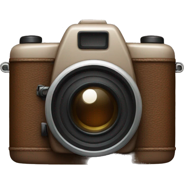 Brown camera emoji