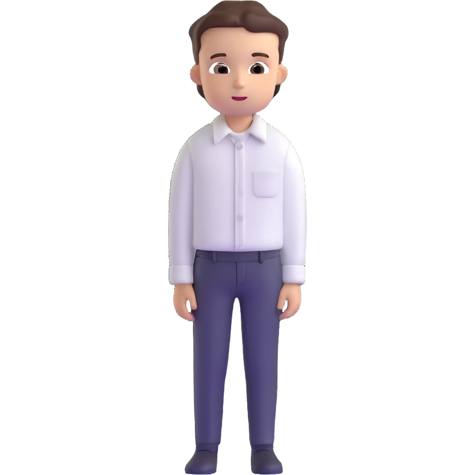 white shirt with three white buttons for a boy emoji