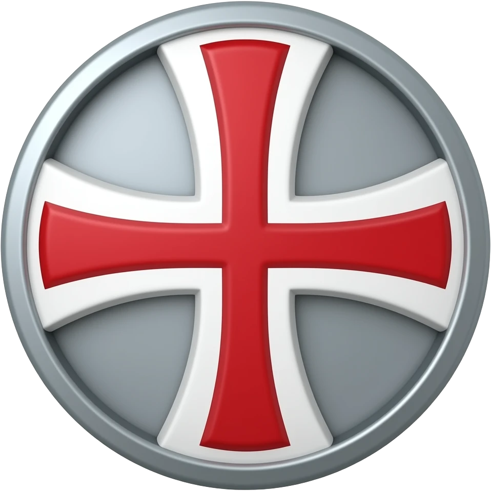 White templar cross emoji