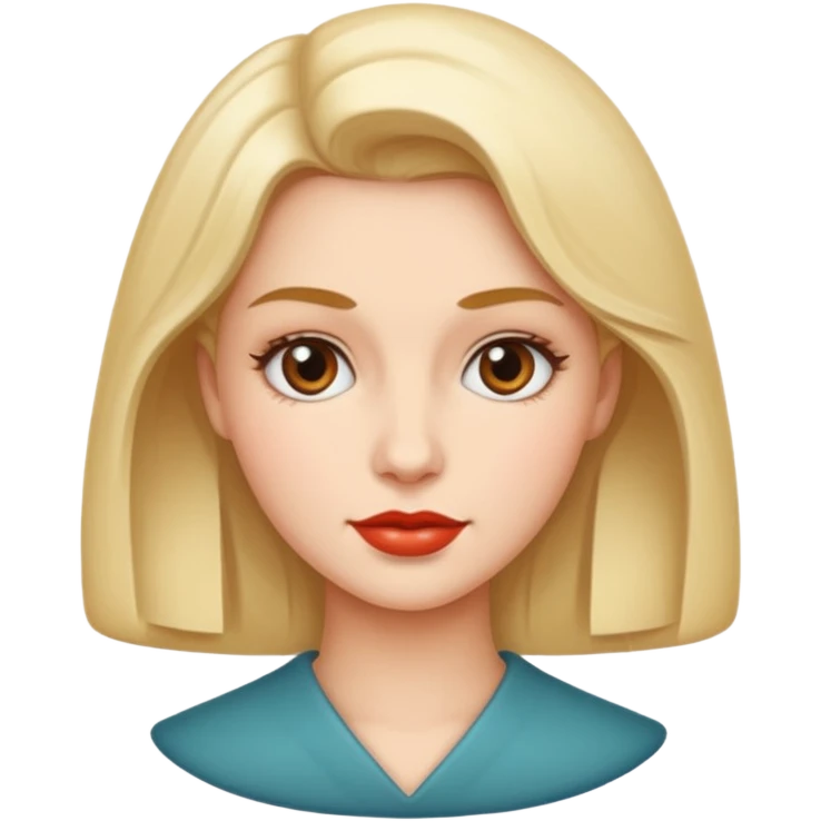 Retro style  woman emoji