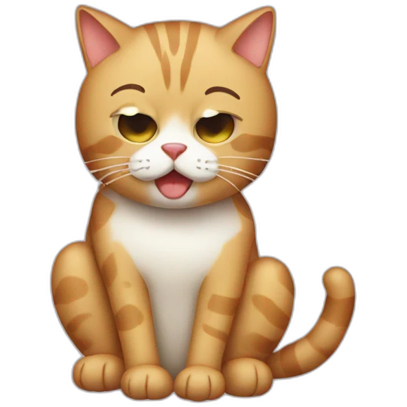 cat sick emoji