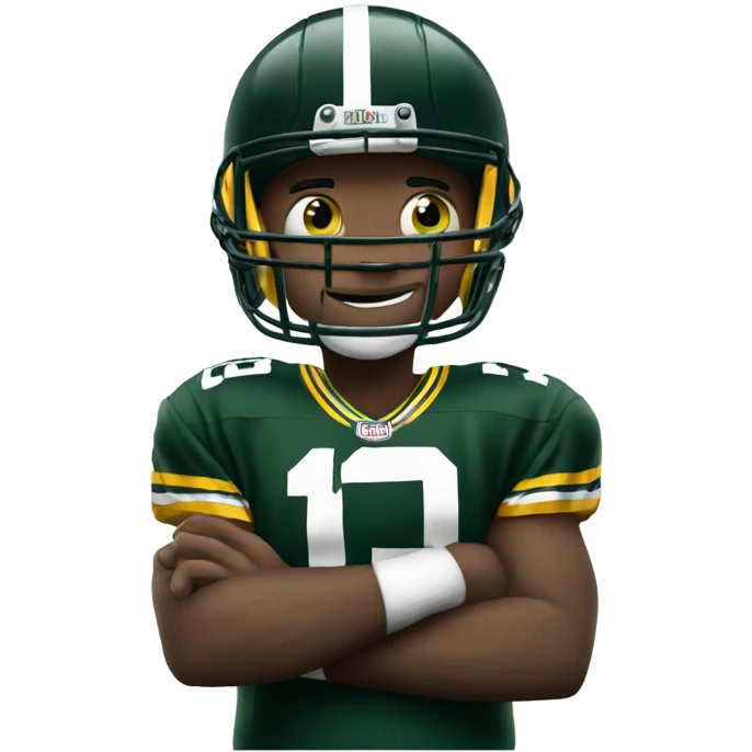Green Bay Packers player winning emoji