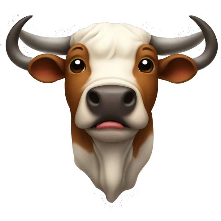 Bull with a fever  emoji