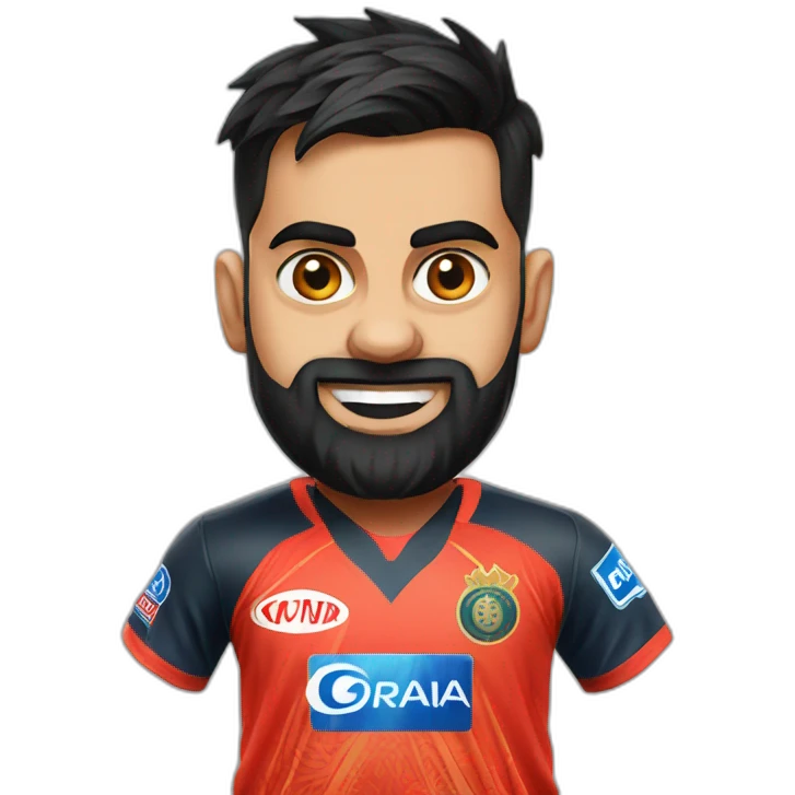 Virat kohli punjab jersey  emoji