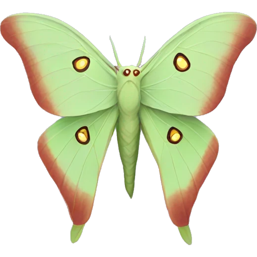 luna moth emoji
