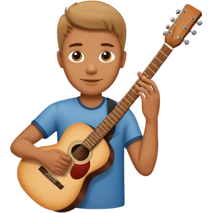 man holding guitar emoji