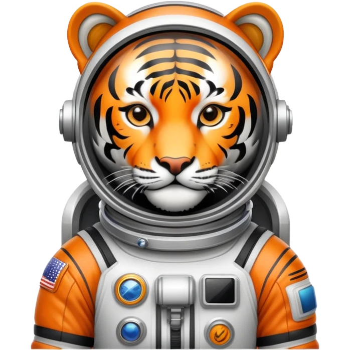 tiger in space suit emoji