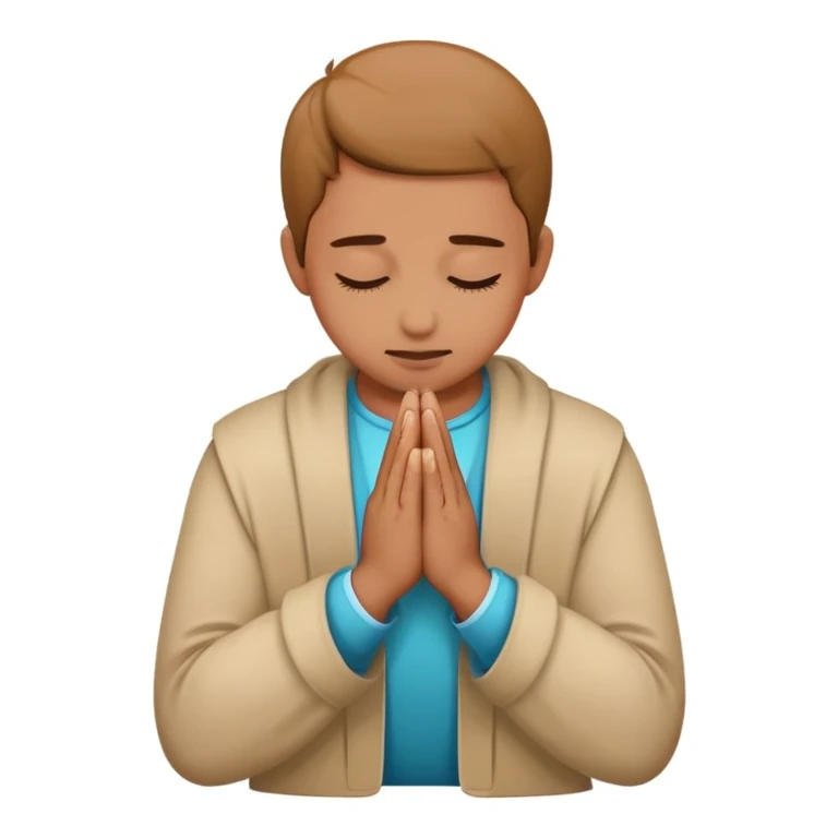 combine these two emojis and generate a image 🙇🏻🙏🏻 emoji