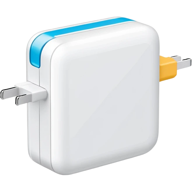 white phone charger emoji