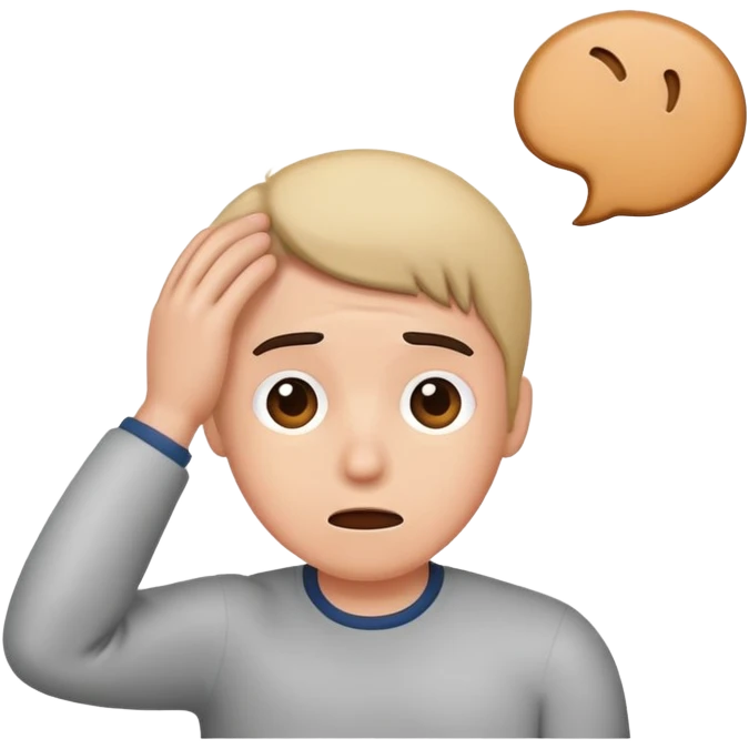 scratching head emoji emoji